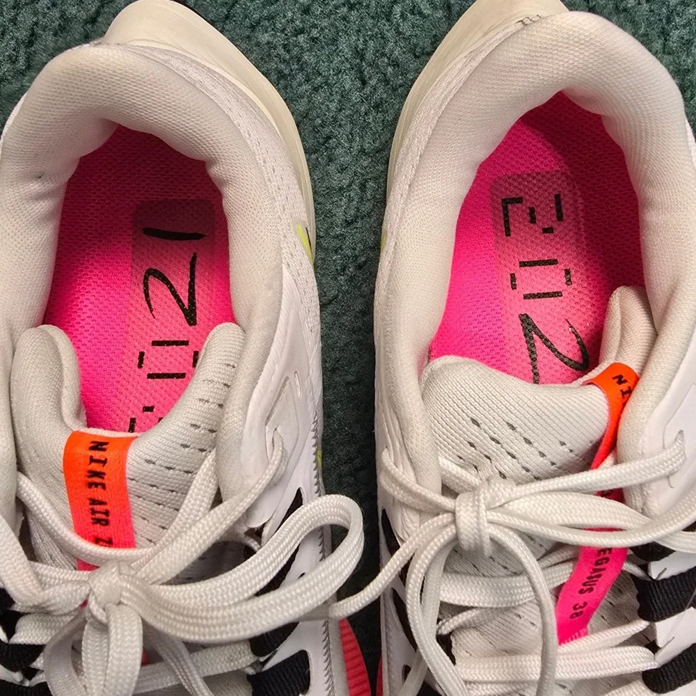 Nike Air Zoom Pegasus 38 Flyease 9.5 Womens Running Shoes White Pink DJ5401-100
